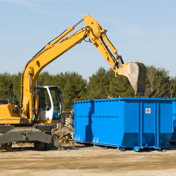 how many times can i have a residential dumpster rental emptied in Unionville